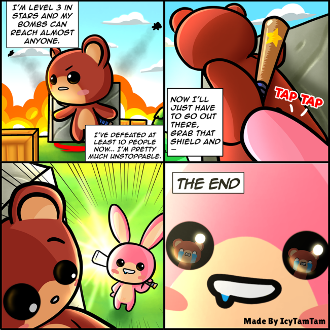 A web comic for Bombergrounds: Battle Royale