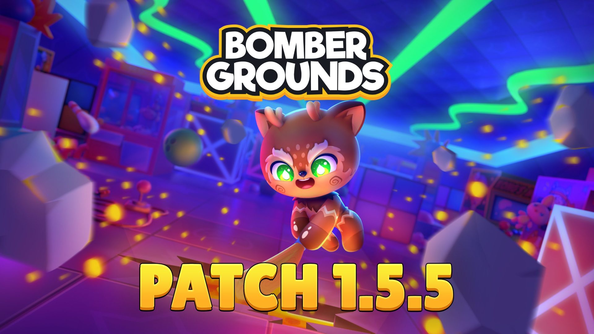 Bombergrounds Cyber Arcade Patch 1.5.5 - Meet Quaker! 🦌 – Gigantic Duck ...